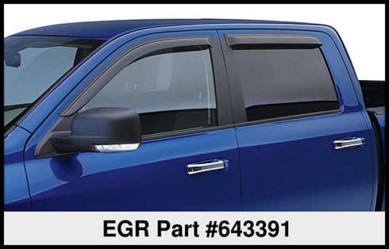 EGR 09+ Ford F/S Pickup Crew Cab Tape-On Window Visors - Set of 4