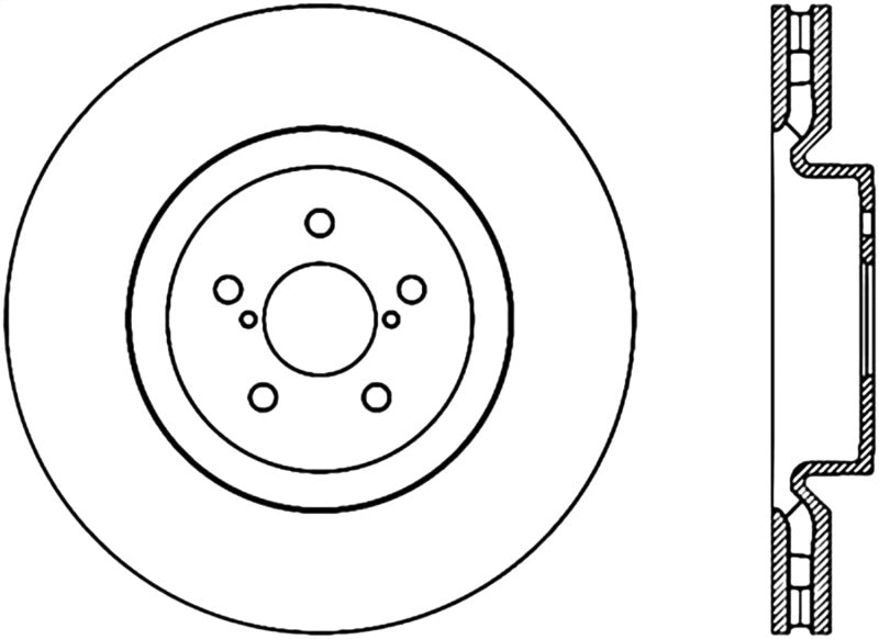 Stoptech 03-04 Subaru Impreza WRX STi Front CRYO-STOP Rotor