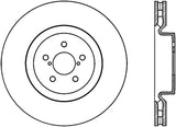 StopTech 17-18 Subaru BRZ SportStop Cryo Slotted & Drilled Front Left Rotor