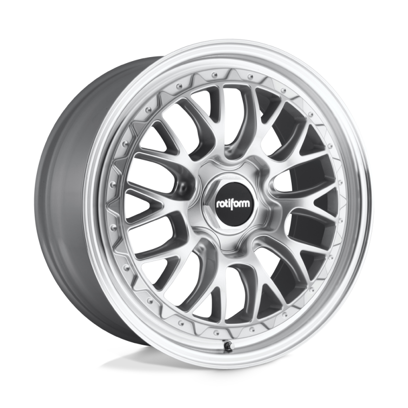 Rotiform R155 LSR Wheel 18x8.5 5x100 35 Offset - Gloss Silver Machined