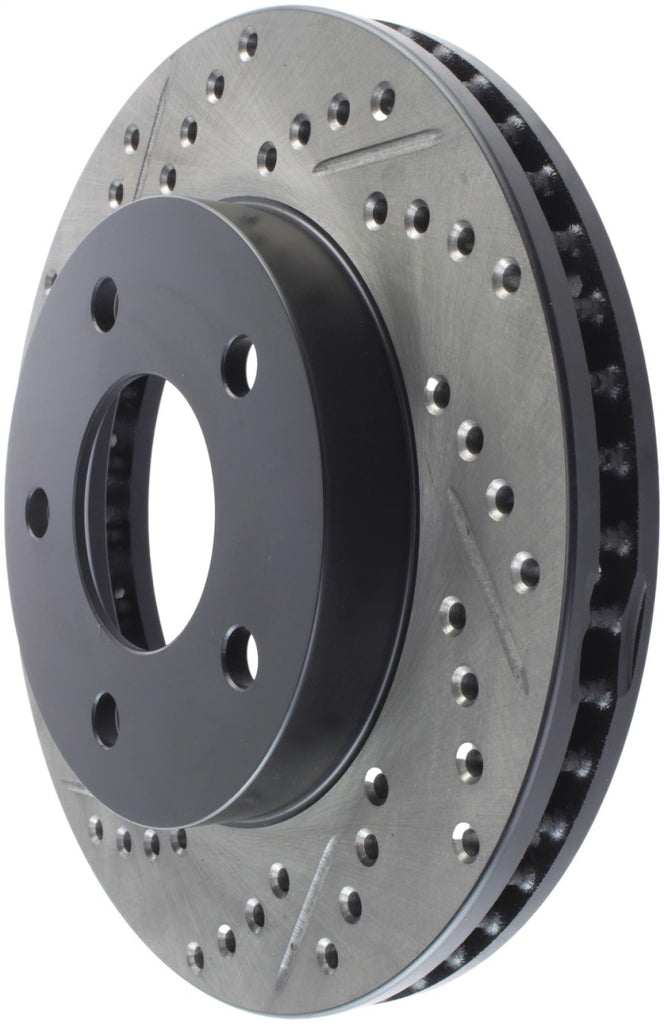 StopTech Power Slot 90-96 Buick Century / 90-96 Olds Cutlass Ciera Fr Right Drilled & Slotted Rotor