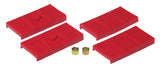 Prothane 67-69 GM F-Body Upper/Lower Spring Pad (Mono) - Red