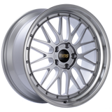 BBS LM 18x10 5x114.3 ET20 Diamond Silver Center Diamond Cut Lip Wheel - 82mm PFS/Clip Required