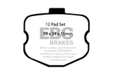 EBC 06-08 Chevrolet Corvette (C6) 7.0 (Z06) Orangestuff Front Brake Pads