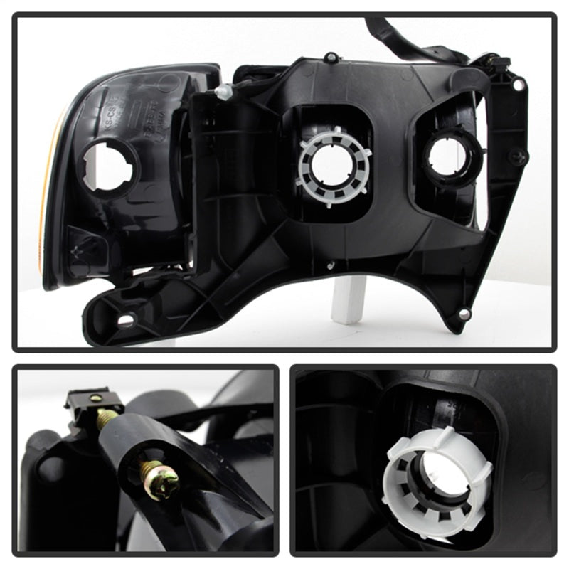 xTune Dodge Ram Sport Model Only 1999-2002 OEM Headlights Smoked HD-JH-DR99-SP-SM