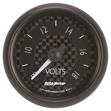 Load image into Gallery viewer, Autometer GT Series 52mm Full Sweep Electronic 8-18 Volts Voltmeter