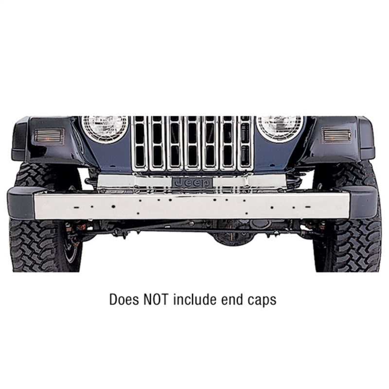 Rugged Ridge 97-06 Jeep Wrangler TJ Stainless Steel Front Bumper w/o Holes