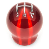 Raceseng Contour Shift Knob (Gate 4 Engraving) M10x1.25mm Adapter - Red Translucent