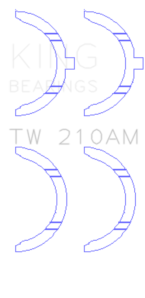 King Engine Bearings Toyota 5R/2M/4M/5ME/5MGE/7MGE/7MGTE Thrust Washer Set