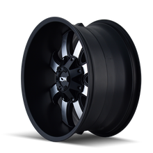 Load image into Gallery viewer, ION Type 189 18x10 / 8x165.1 BP / -19mm Offset / 130.8mm Hub Satin Black/Machined Face Wheel