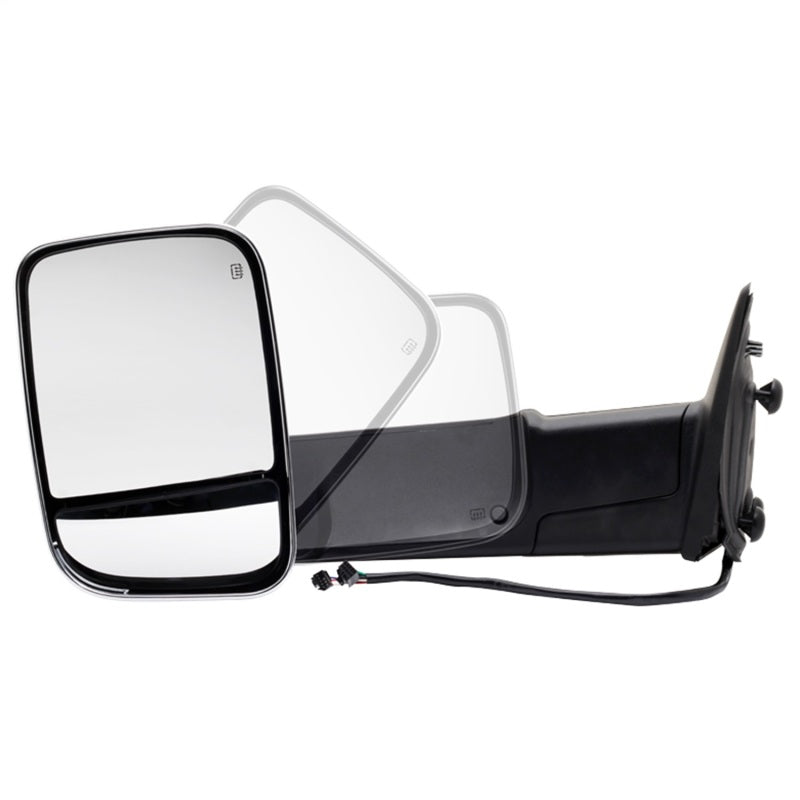 xTune Dodge Ram 1500 09-12 Extendable Power Heated Adjust Mirror Chrome Housing Left MIR-DRAM10-PW-L