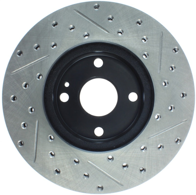 StopTech 91-03 Ford Escort ZX2 / 92-95 Mazda MX-3 Slotted & Drilled Right Front Rotors