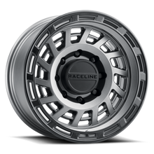 Load image into Gallery viewer, Raceline 957GB Halo 18x9in / 6x139.7 BP / 18mm Offset / 106.1mm Bore - Gunmetal &amp; Black Lip Wheel