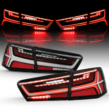 Load image into Gallery viewer, ANZO 2012-2015 Audi A6 LED Taillight Black Housing Clear Lens 4 pcs (Sequential Signal)