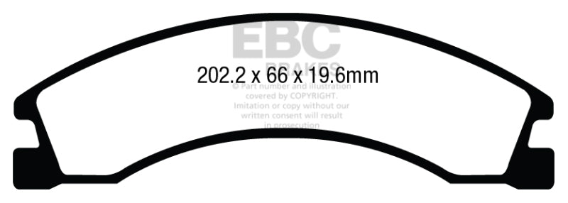 EBC 08+ Ford Econoline E450 Yellowstuff Rear Brake Pads