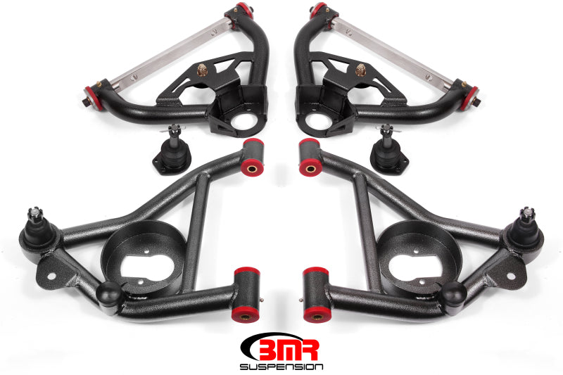 BMR 78-87 G-Body Upper And Lower A-Arm Kit - Black Hammertone - GTR Auto