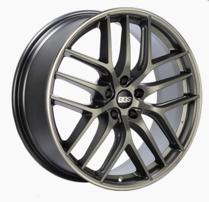 BBS CC-R 19x9.5 5x120 ET40 Satin Platinum Polished Rim Protector Wheel -82mm PFS/Clip Required