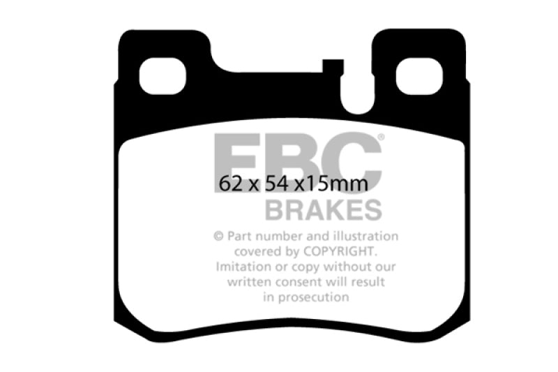 EBC 94-95 Mercedes-Benz C220 (W202) 2.2 (ASC) Greenstuff Rear Brake Pads