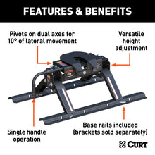 Load image into Gallery viewer, Curt E16 5th Wheel Hitch w/Rails