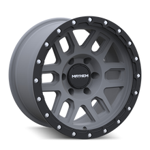 Load image into Gallery viewer, Mayhem 8304 Delta 20x9 / 6x135 BP / 0mm Offset / 87.1mm Hub Matte Gunmetal w/ Matte Black Lip Wheel