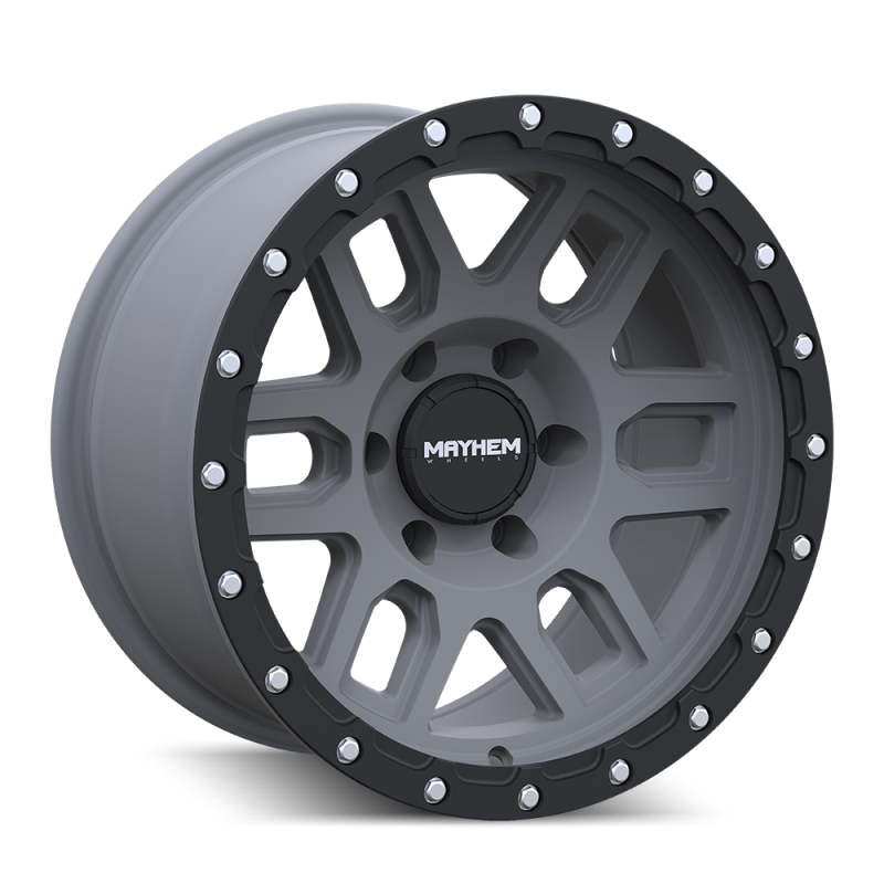 Mayhem 8304 Delta 17x9 / 6x135 BP / 0mm Offset / 87.1mm Hub Matte Gunmetal w/ Matte Black Lip Wheel