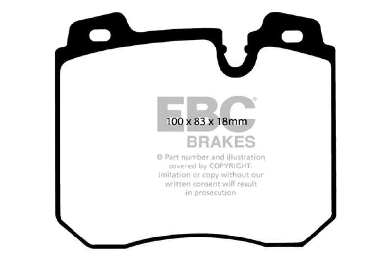 EBC 90-95 BMW 750iL 5.0 (E32) Greenstuff Front Brake Pads