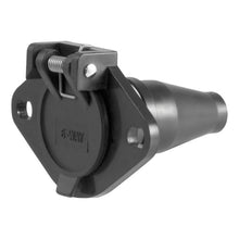 Load image into Gallery viewer, Curt 6-Way Round Connector Socket (Vehicle Side Black Plastic)