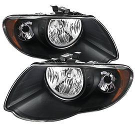 xTune Chrysler Town & Country 05-07 Crystal Headlights Black HD-JH-CHRTC05-AM-BK