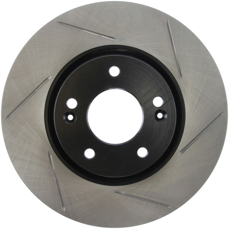 StopTech 11-13 Kia Sorento Slotted Sport Brake Rotor Front Left