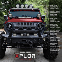 Load image into Gallery viewer, Go Rhino Xplor Bright Series Dbl Row LED Light Bar (Side/Track Mount) 41.5in. - Blk