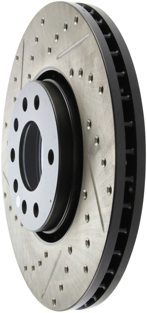 StopTech 03-09 Saab 9-3 Slotted & Drilled Right Front Rotor