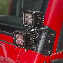 Load image into Gallery viewer, Rugged Ridge 97-06 Jeep Wrangler TJ/LJ 3in Square Dual A-Pillar LED Kit