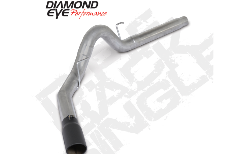 Diamond Eye 18-19 Ford 3.0L Powerstroke F150 - 4in Alum DPF Back Exhaust Kit w/ Tip 4512BRA-DEBK
