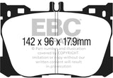 EBC 2019+ Mercedes-Benz CLS450 (C257) 3.0L Turbo Greenstuff Front Brake Pads