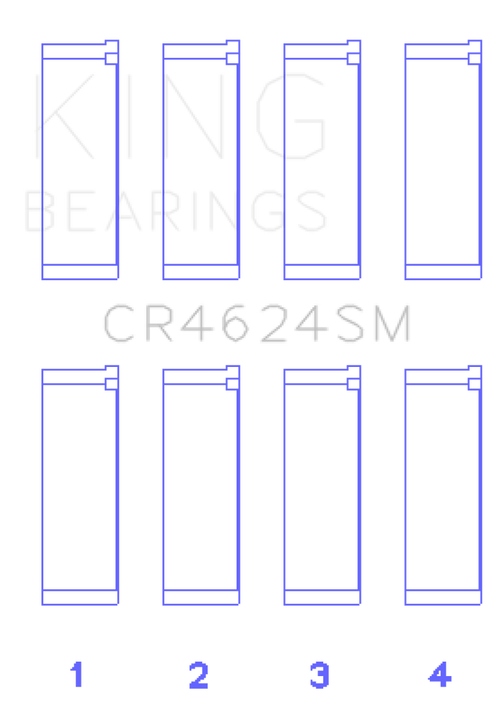 King Engine Bearings Hyundai G4KE/G4KC Rod Bearings (Set of 4) - Size +.25mm