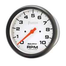 Load image into Gallery viewer, Autometer Phantom 5in 10000 RPM In-Dash Electronic Single Range Tachometer