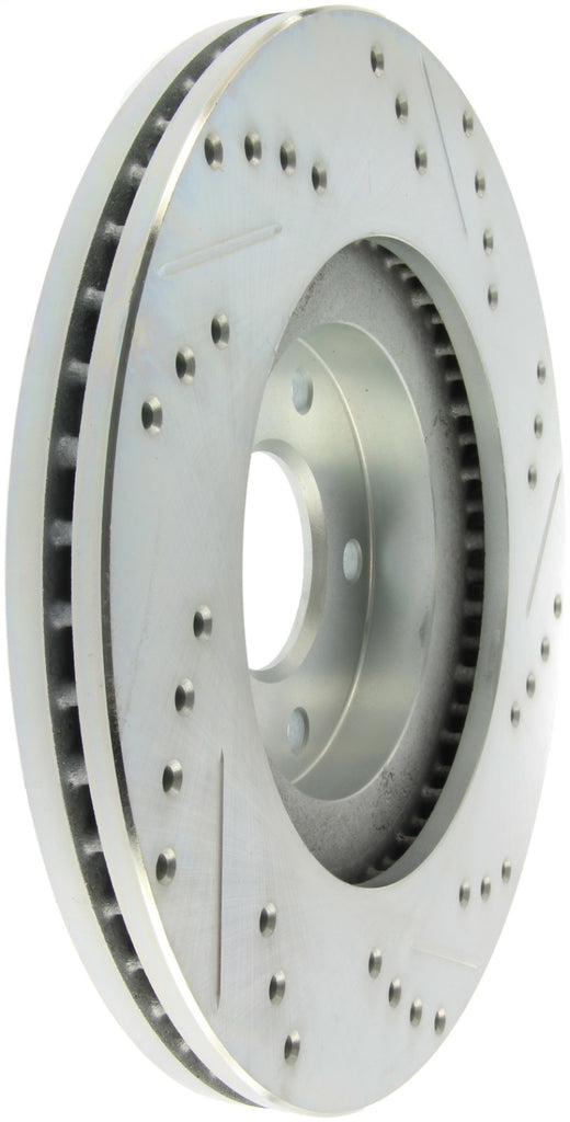 StopTech Select Sport Nissan Slotted and Drilled Right Front Rotor