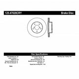 Stoptech 04 STi Rear High Carbon CRYO-STOP Rotor