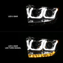 Load image into Gallery viewer, ANZO 2014-2015 Toyota Tundra Projector Headlights w/ U-Bar Chrome w/ DRL