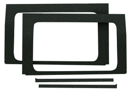 DEI 18-23 Jeep Wrangler JL 4-Door Boom Mat Rear Side Window Trim - 4 Piece - Black