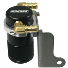 Load image into Gallery viewer, Moroso 06-Up Dodge Charger/Challenger 6.1L Air/Oil Separator Catch Can - Billet Aluminum - Black