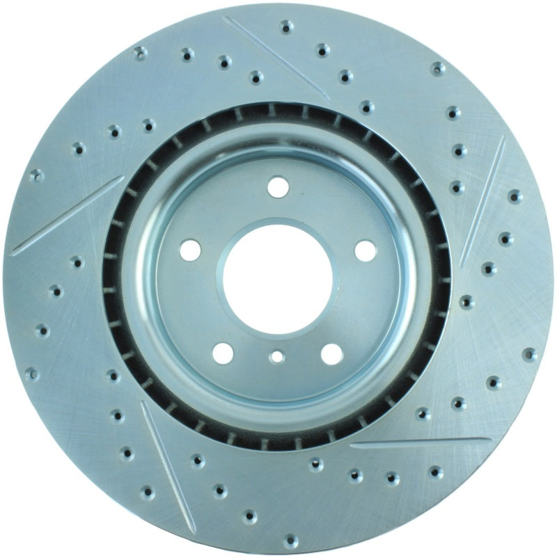 StopTech Select Sport Nissan Slotted and Drilled Right Front Rotor