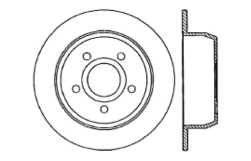 StopTech Slotted & Drilled Sport Brake Rotor