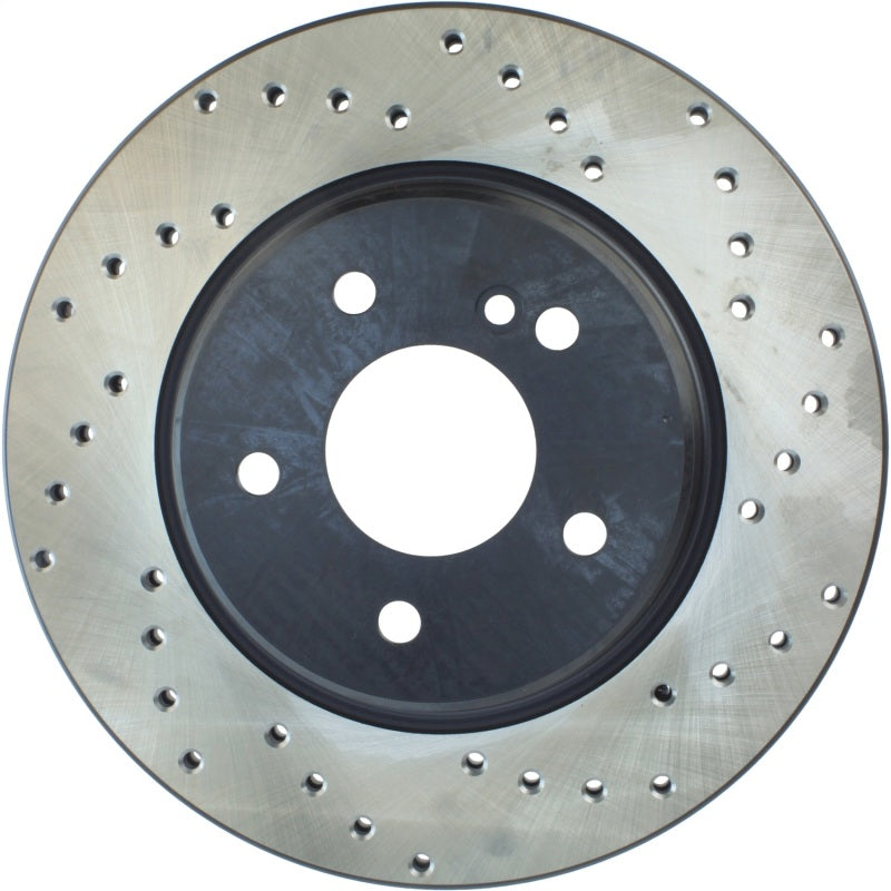 StopTech 05-06 Mercedes Benz C55 AMG Sportstop Drilled Left Rear CRYO Rotor