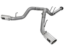 Load image into Gallery viewer, aFe Large Bore-HD 4in 409 Stainless Steel DPF-Back Exhaust w/Polished Tips 15-16 Ford Diesel Truck