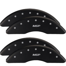 Load image into Gallery viewer, MGP 4 Caliper Covers Engraved Front &amp; Rear MGP Black finish silver ch