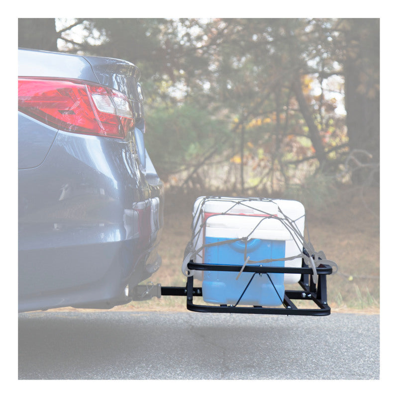 Curt 48in x 20in Basket-Style Cargo Carrier (Fixed 1-1/4in Shank w/2in Adapter)