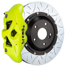Load image into Gallery viewer, Brembo 08-17 A5/09-16 A4 Front GT BBK 6 Piston Cast 380x34 2pc Rotor Slotted Type3- Fluo. Yellow