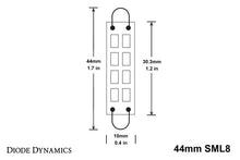 Load image into Gallery viewer, Diode Dynamics 44mm SML8 LED Bulb - Red (Pair)