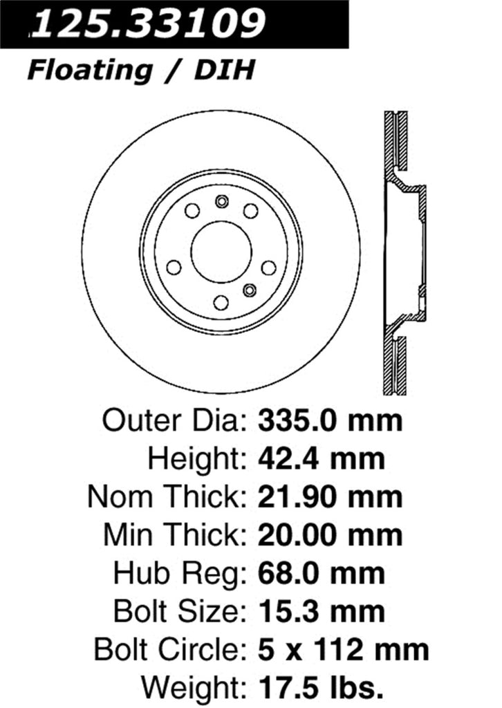 StopTech CryoStop High Carbon Rotor - Rear